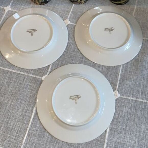 6 Pcs Fitz&Floyd Chinese Pheasant Plate& Mug 14K Trim Black Olive Made In Japan - Picture 6 of 10
